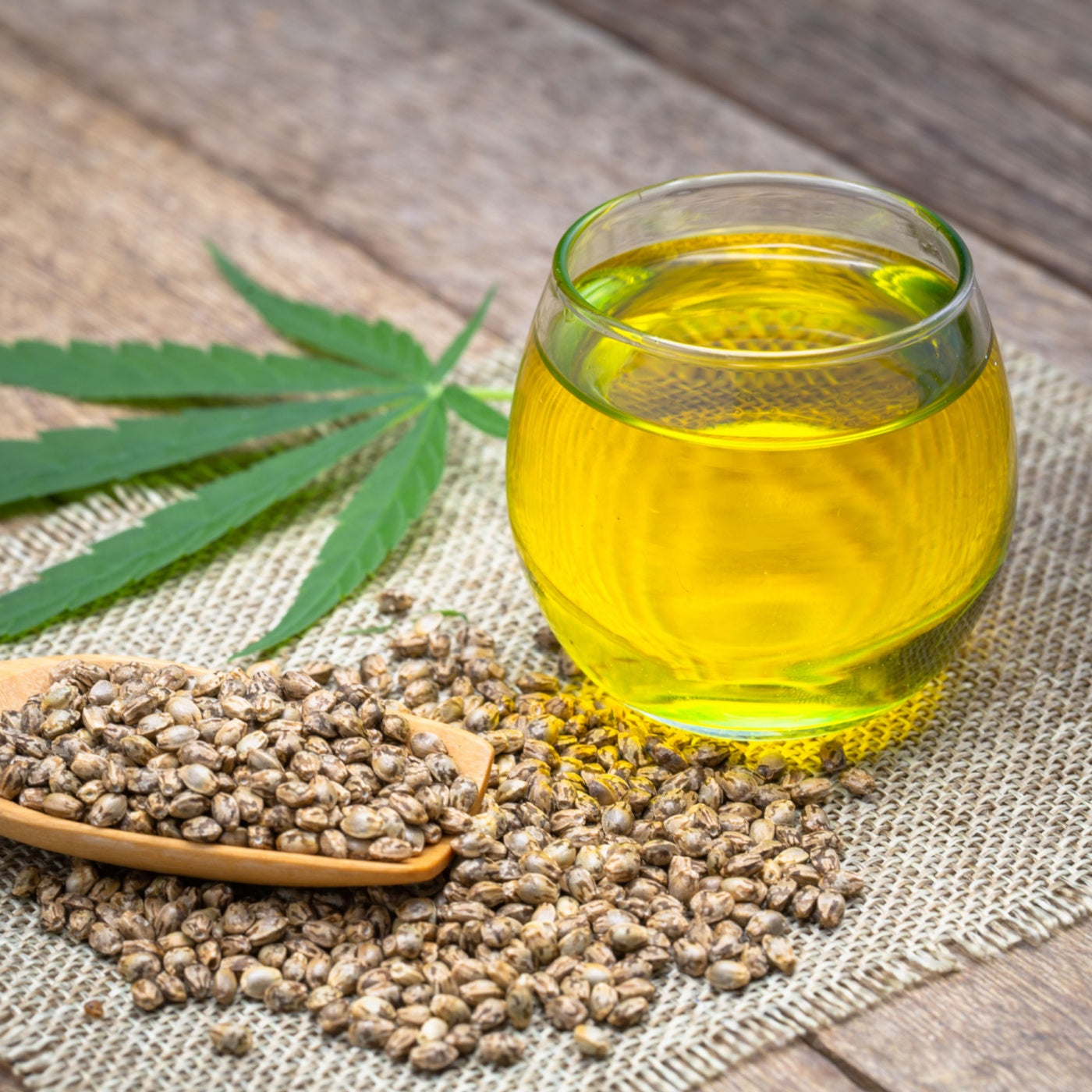 Hemp seeds and hemp oil.